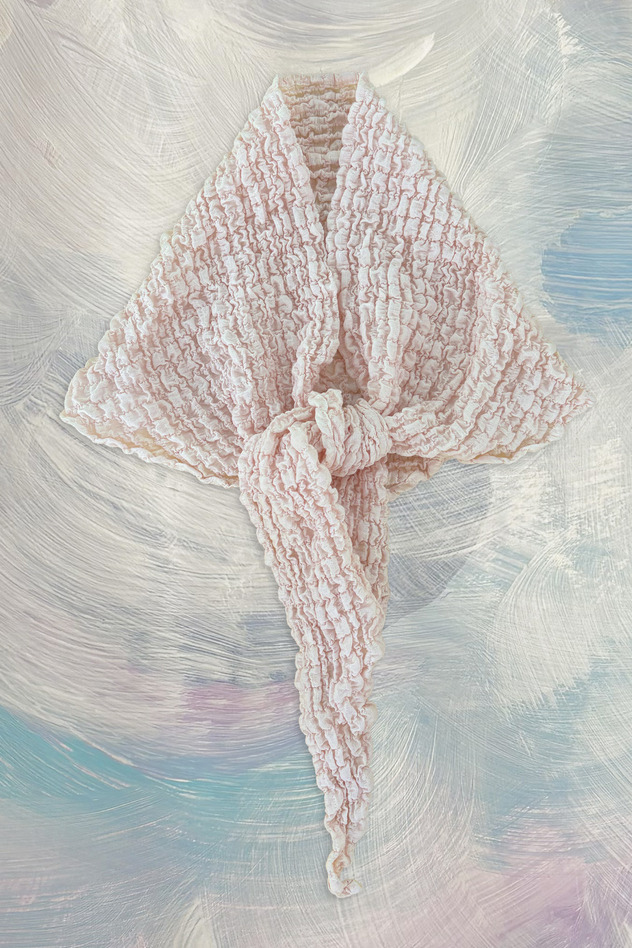 80.Shrink lace scarf 詳細画像 pink 1