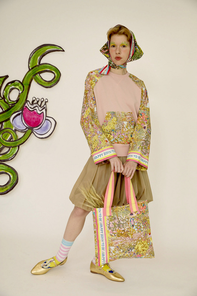 9.Happy flower field bag 詳細画像 yellow 12