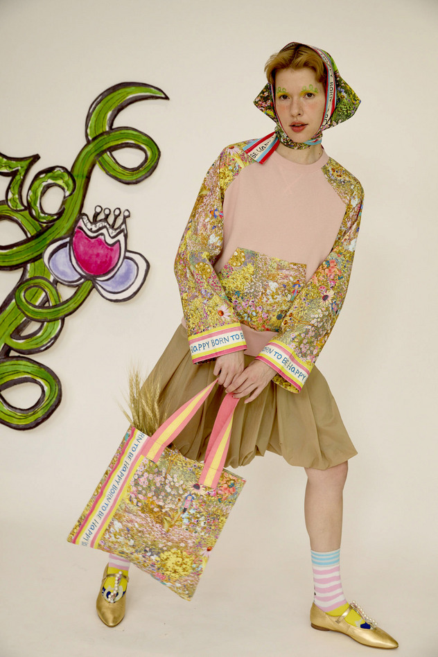 9.Happy flower field bag 詳細画像 yellow 13