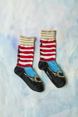 27.Logo stripe socks 詳細画像