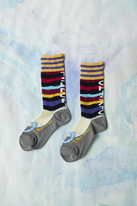 27.Logo stripe socks 詳細画像