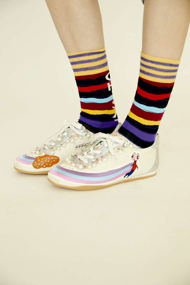 27.Logo stripe socks 詳細画像 pink 10