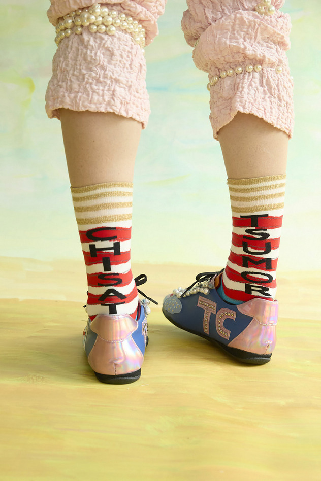 27.Logo stripe socks 詳細画像 pink 8