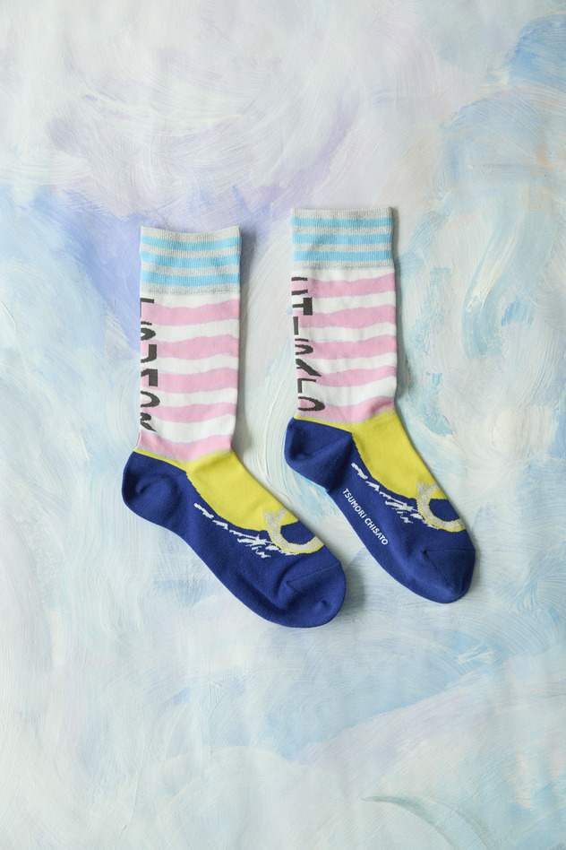 27.Logo stripe socks 詳細画像 pink 2