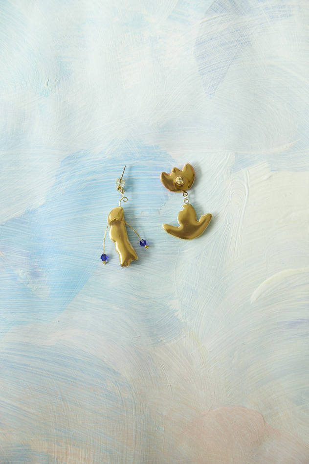 89.Bean&tulip pierced earrings 詳細画像 bean multi 2