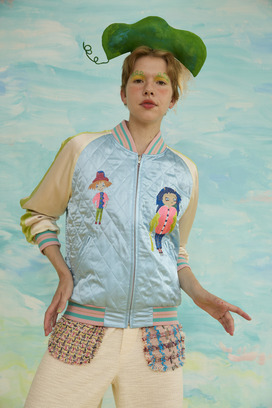 84.Quilt blouson