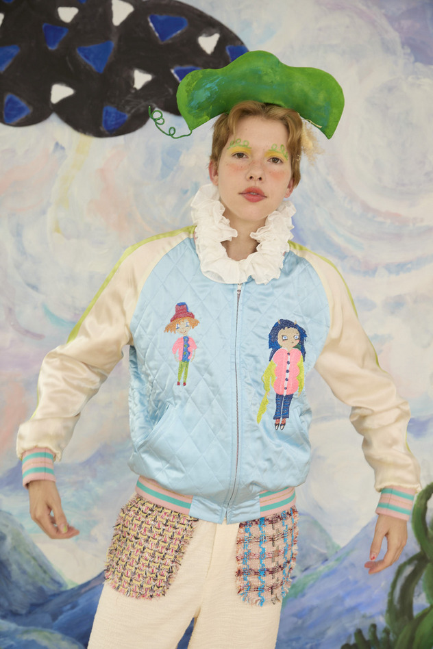 84.Quilt blouson 詳細画像 light blue 2