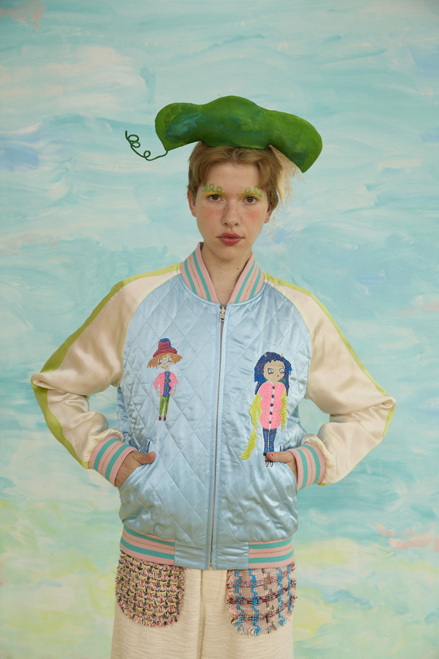 84.Quilt blouson 詳細画像 light blue 3