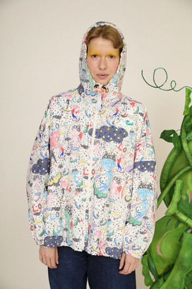 39.Mame Neko taffeta blouson 詳細画像
