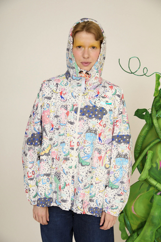 39.Mame Neko taffeta blouson 詳細画像 off white 12