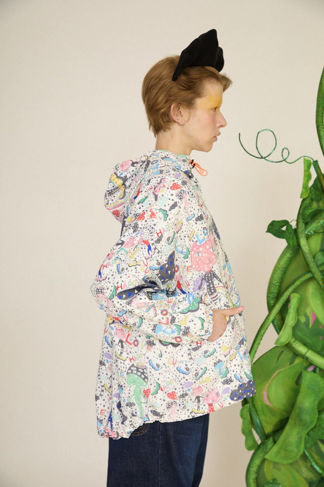 39.Mame Neko taffeta blouson 詳細画像 off white 5