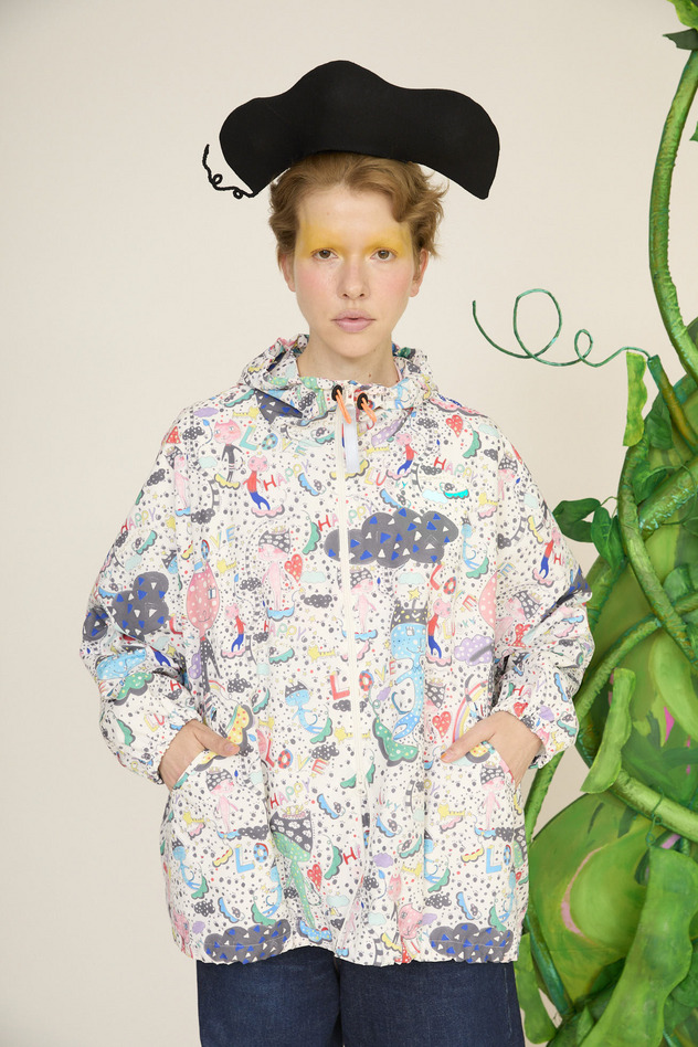 39.Mame Neko taffeta blouson 詳細画像 off white 7