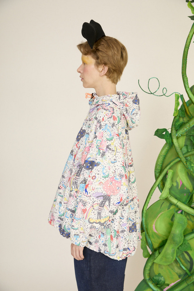 39.Mame Neko taffeta blouson 詳細画像 off white 9
