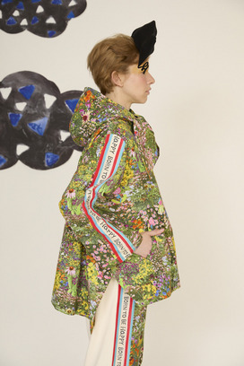 1.Happy flower field hoodie blouson 詳細画像