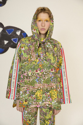 1.Happy flower field hoodie blouson 詳細画像