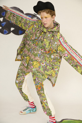 1.Happy flower field hoodie blouson 詳細画像