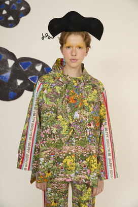 1.Happy flower field hoodie blouson 詳細画像