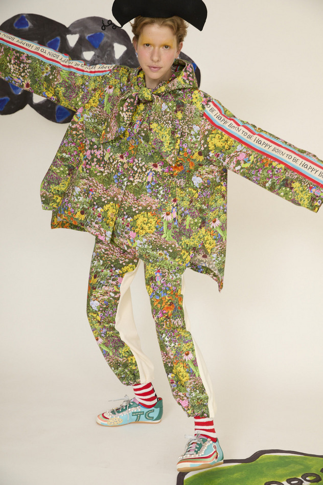 1.Happy flower field hoodie blouson 詳細画像 yellow 10