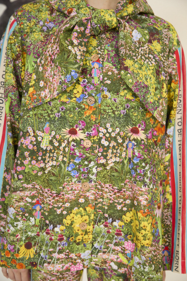 1.Happy flower field hoodie blouson 詳細画像 yellow 8