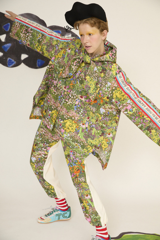 1.Happy flower field hoodie blouson 詳細画像 yellow 9