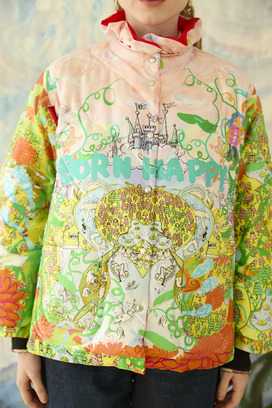 45.Born happy light down cape&jacket 詳細画像