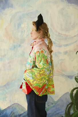 45.Born happy light down cape&jacket 詳細画像