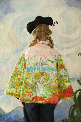 45.Born happy light down cape&jacket 詳細画像