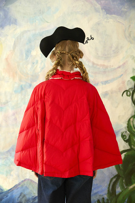 45.Born happy light down cape&jacket 詳細画像