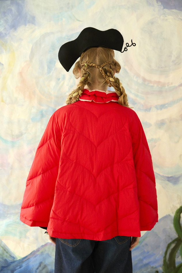 45.Born happy light down cape&jacket 詳細画像 beige 13