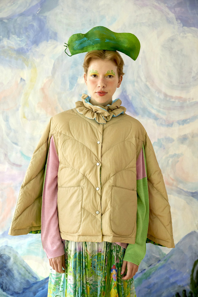 45.Born happy light down cape&jacket 詳細画像 beige 32