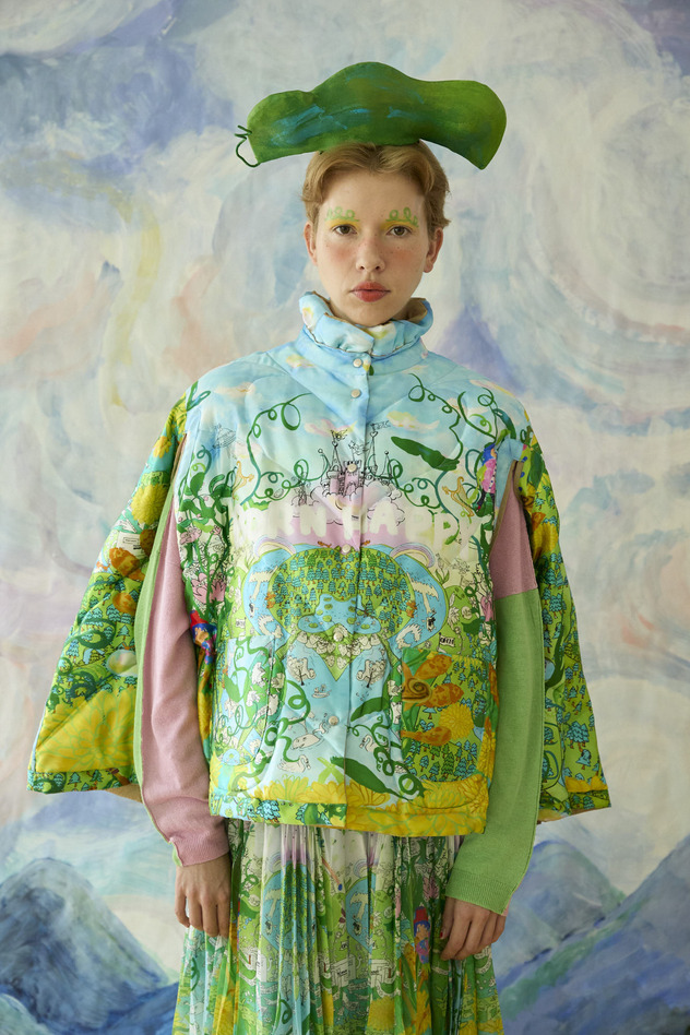 45.Born happy light down cape&jacket 詳細画像 beige 41