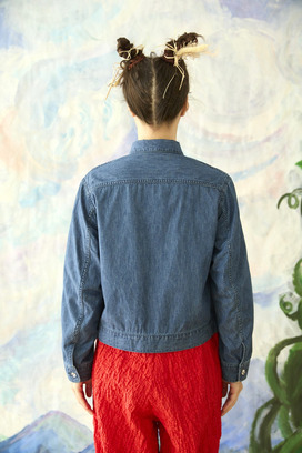 58.Print denim jacket 詳細画像
