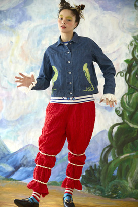 58.Print denim jacket 詳細画像