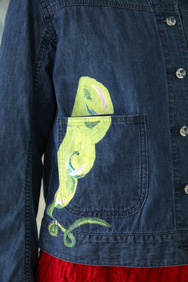 58.Print denim jacket 詳細画像