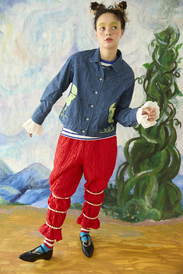 58.Print denim jacket 詳細画像 blue 2