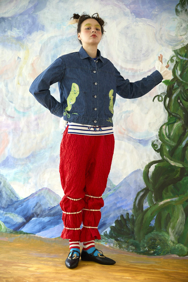 58.Print denim jacket 詳細画像 blue 5