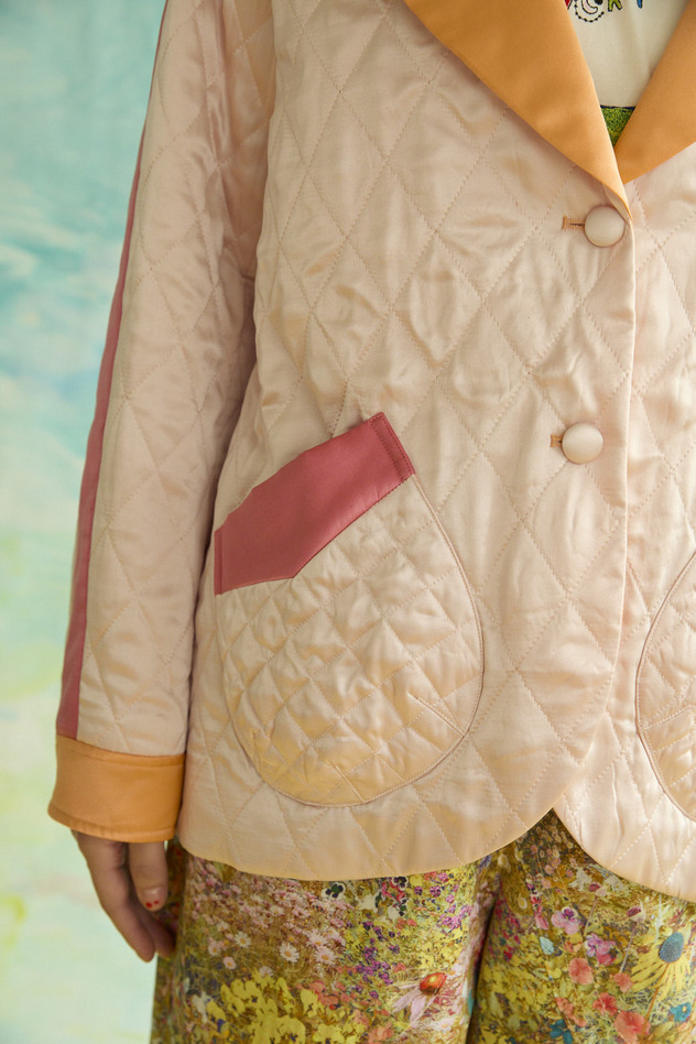 85.Quilt jacket 詳細画像 light blue 13