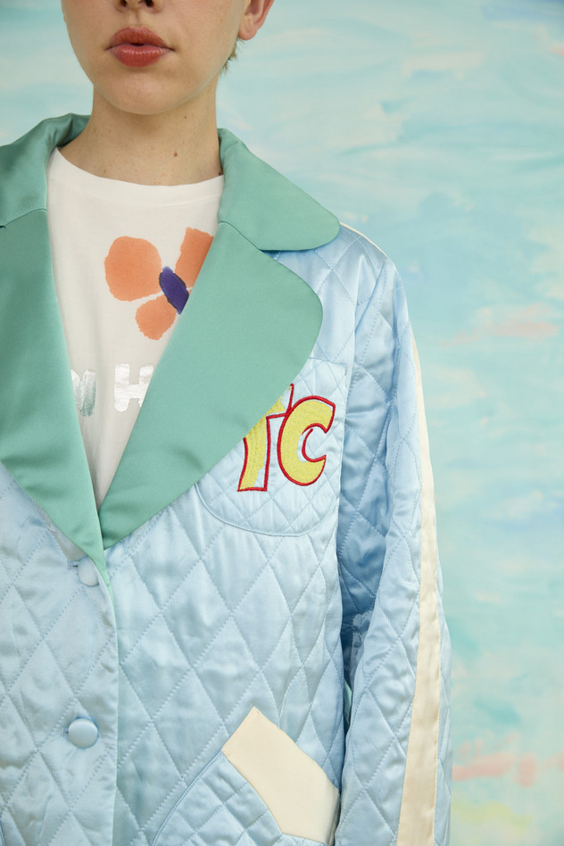 85.Quilt jacket 詳細画像 light blue 5