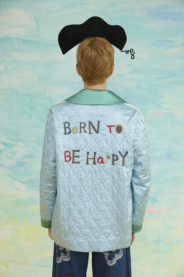 85.Quilt jacket 詳細画像 light blue 7
