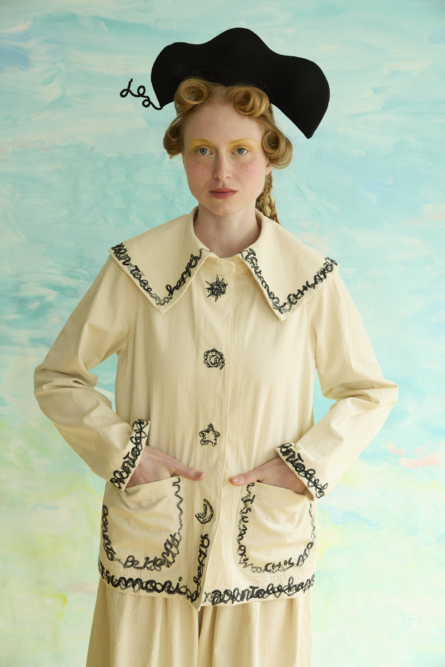 49.Playful Line jacket 詳細画像 ivory 4