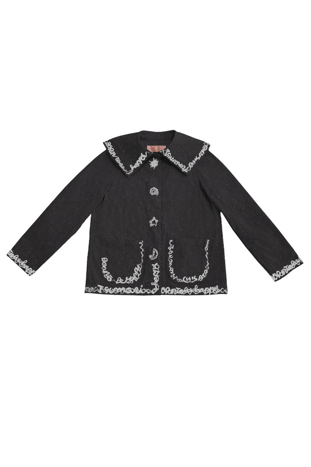 49.Playful Line jacket 詳細画像 black 1