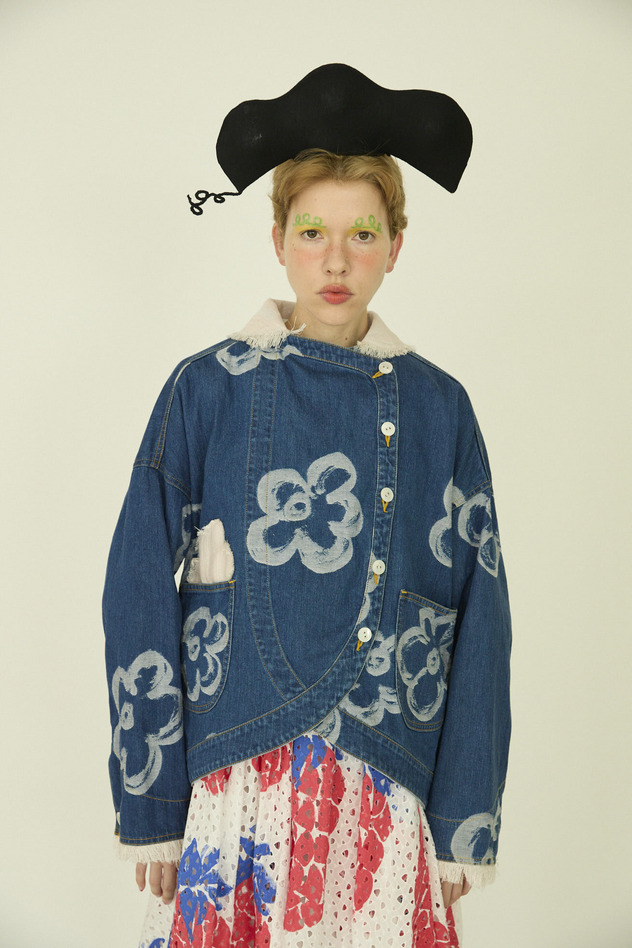 57.Hana JQ denim jacket 詳細画像 navy 1