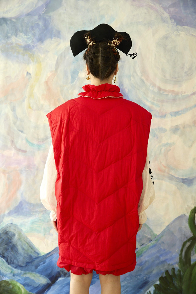 44.Born happy light down vest 詳細画像 beige 8