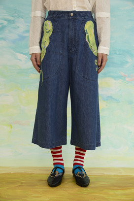 59.Print denim pants 詳細画像