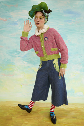 59.Print denim pants 詳細画像