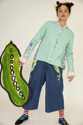 59.Print denim pants 詳細画像