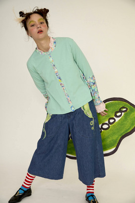 59.Print denim pants 詳細画像