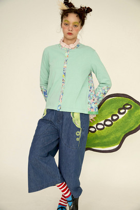59.Print denim pants 詳細画像