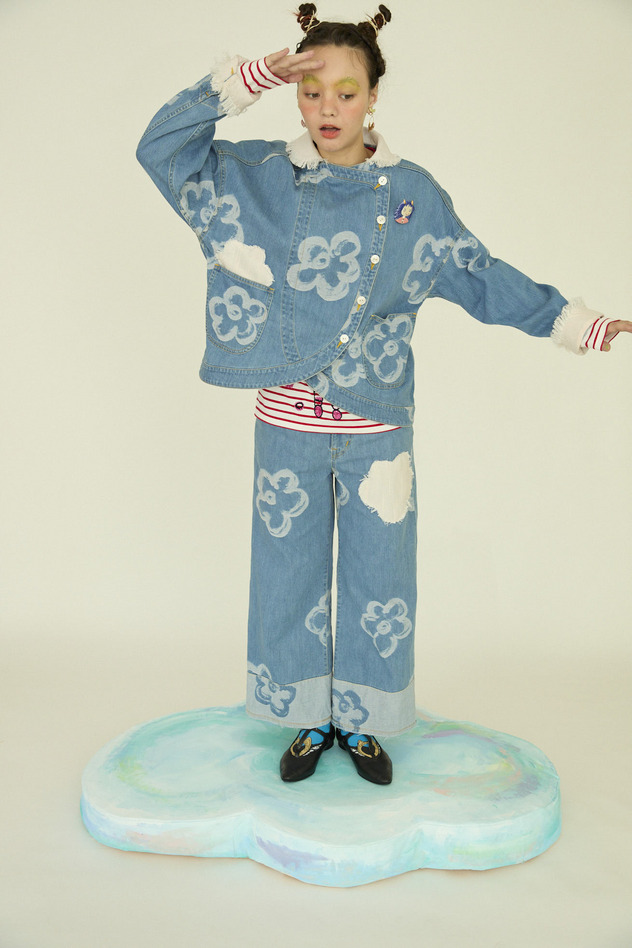 54.Hana JQ denim pants 詳細画像 blue 13