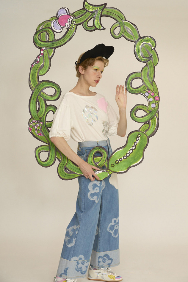 54.Hana JQ denim pants 詳細画像 blue 15